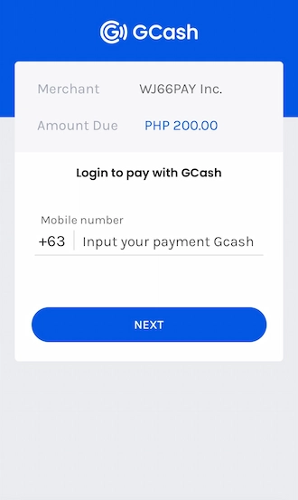 Step 4: Please input your phone number for GCash payment