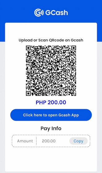 Step 5: Please save the QR code and open your GCash application to scan it