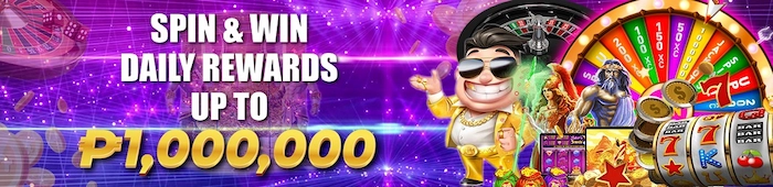 Spin and win daily rewards up to ₱1,000,000